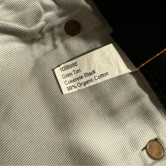 Nudie Jeans Grim Tim Concrete Black - Picture 6 of 6